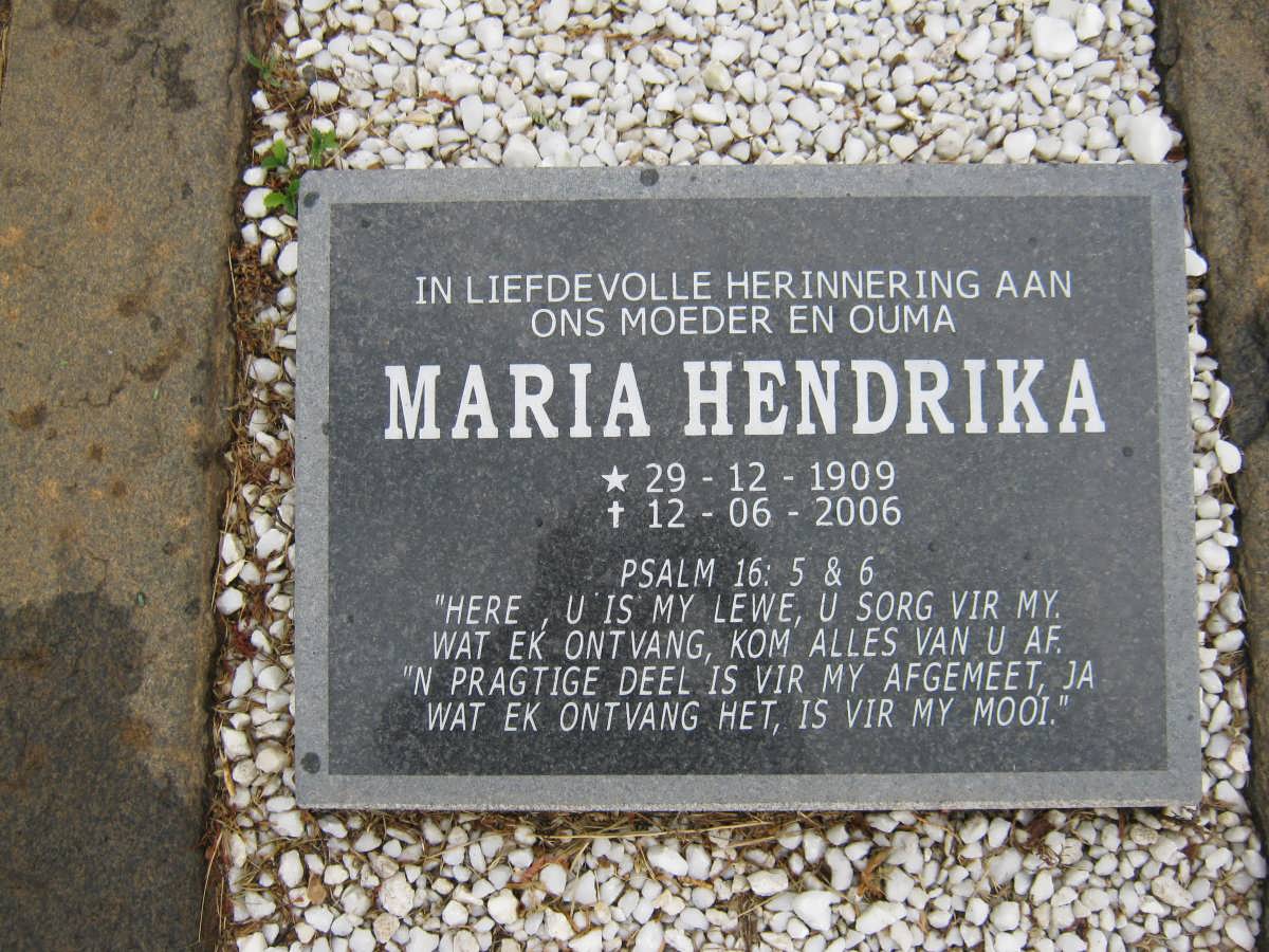 BERG Maria Hendrika, v.d. 1909-2006