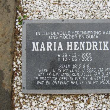 BERG Maria Hendrika, v.d. 1909-2006