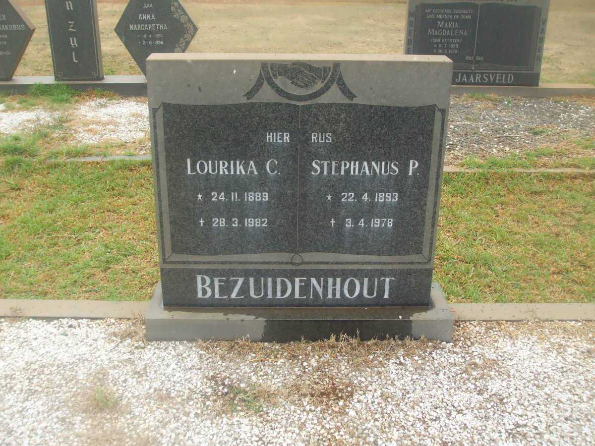 BEZUIDENHOUT Stephanus P. 1893-1978 &amp; Lourika C. 1889-1982