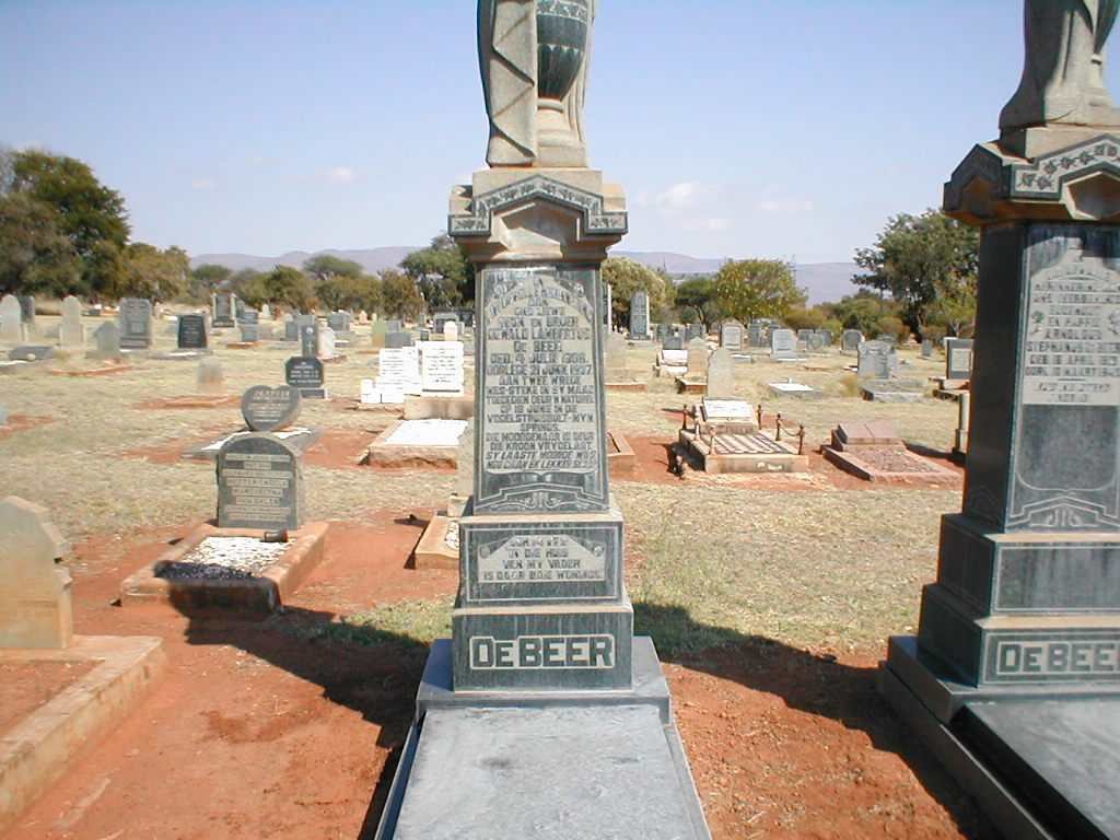 BEER Dewald Lambertus, de 1906-1937