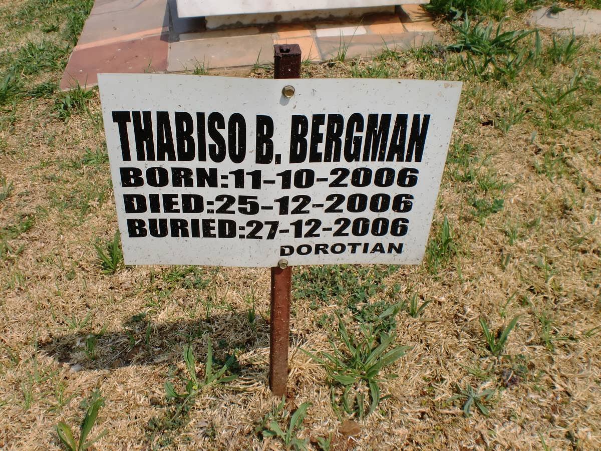 BERGMAN Thabiso B. 2006-2006