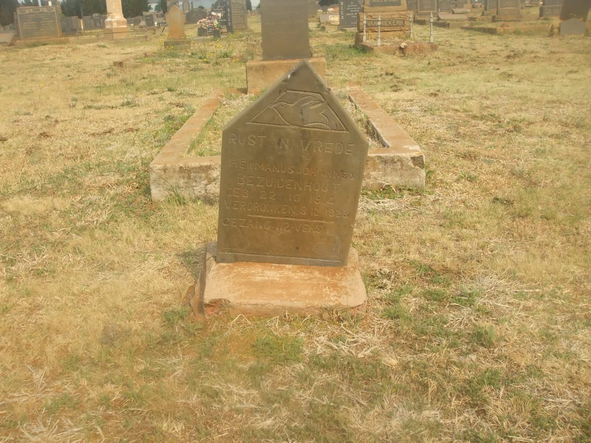 BEZUIDENHOUT Hermanus Johannes 1914-1928