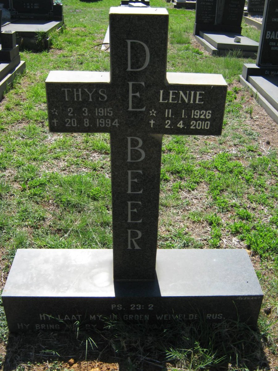 BEER Thys, de 1915-1994 &amp; Lenie 1926-2010