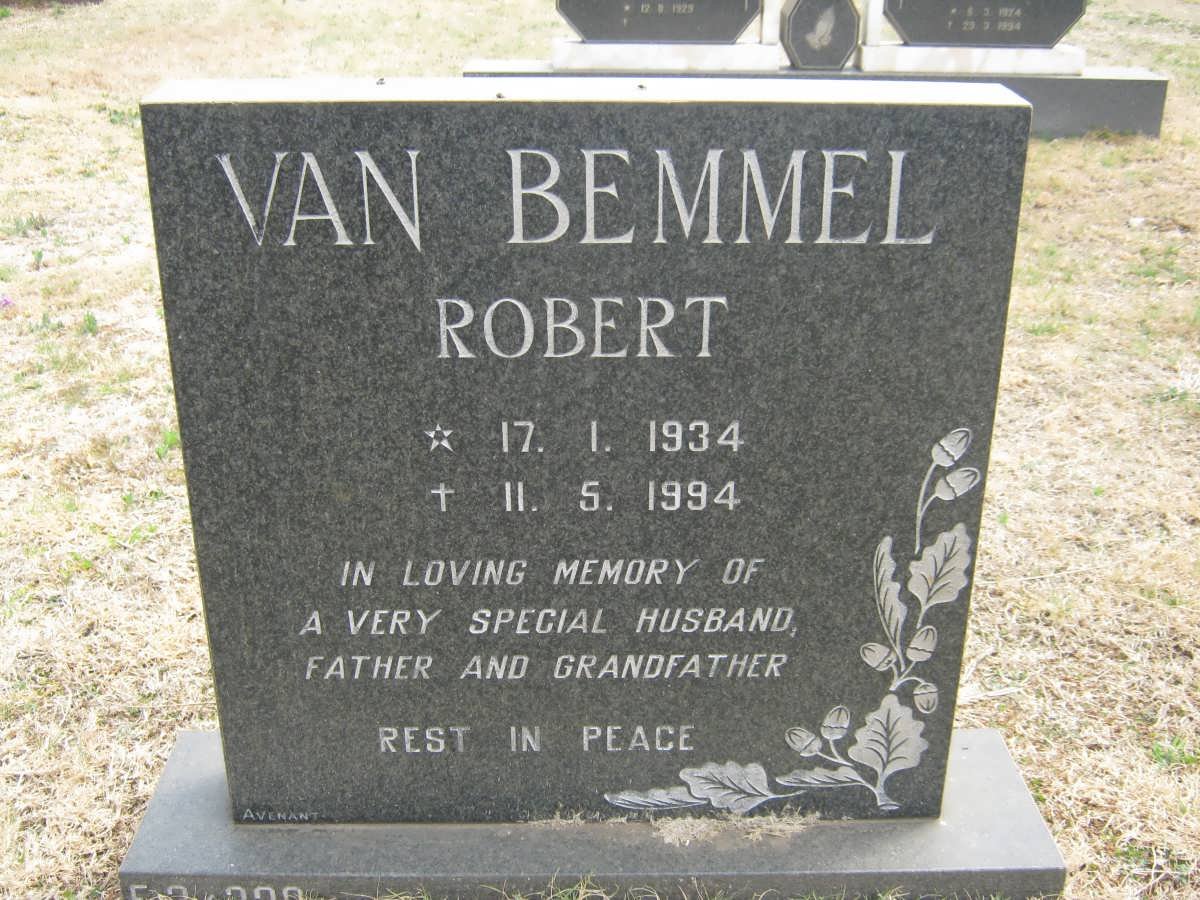 BEMMEL Robert, van 1934-1994