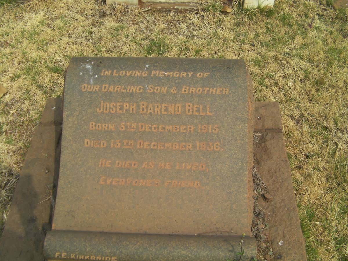 BELL Joseph Barend 1915-1936