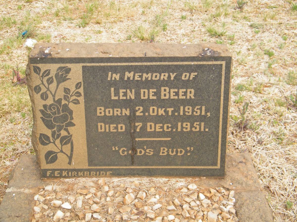 BEER Len, de 1951-1951