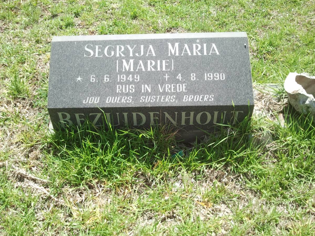 BEZUIDENHOUT Segryja Maria 1949-1990