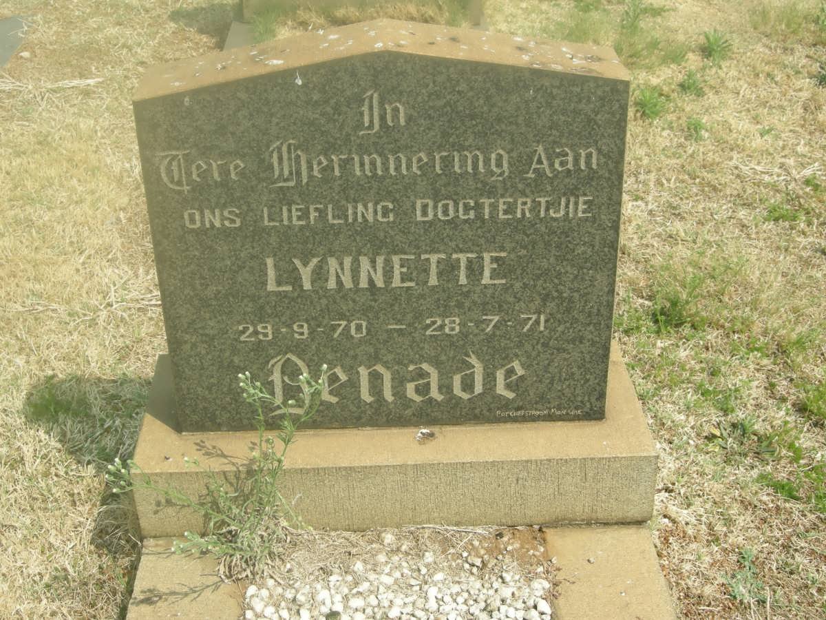 BENADE Lynnette 1970-1971