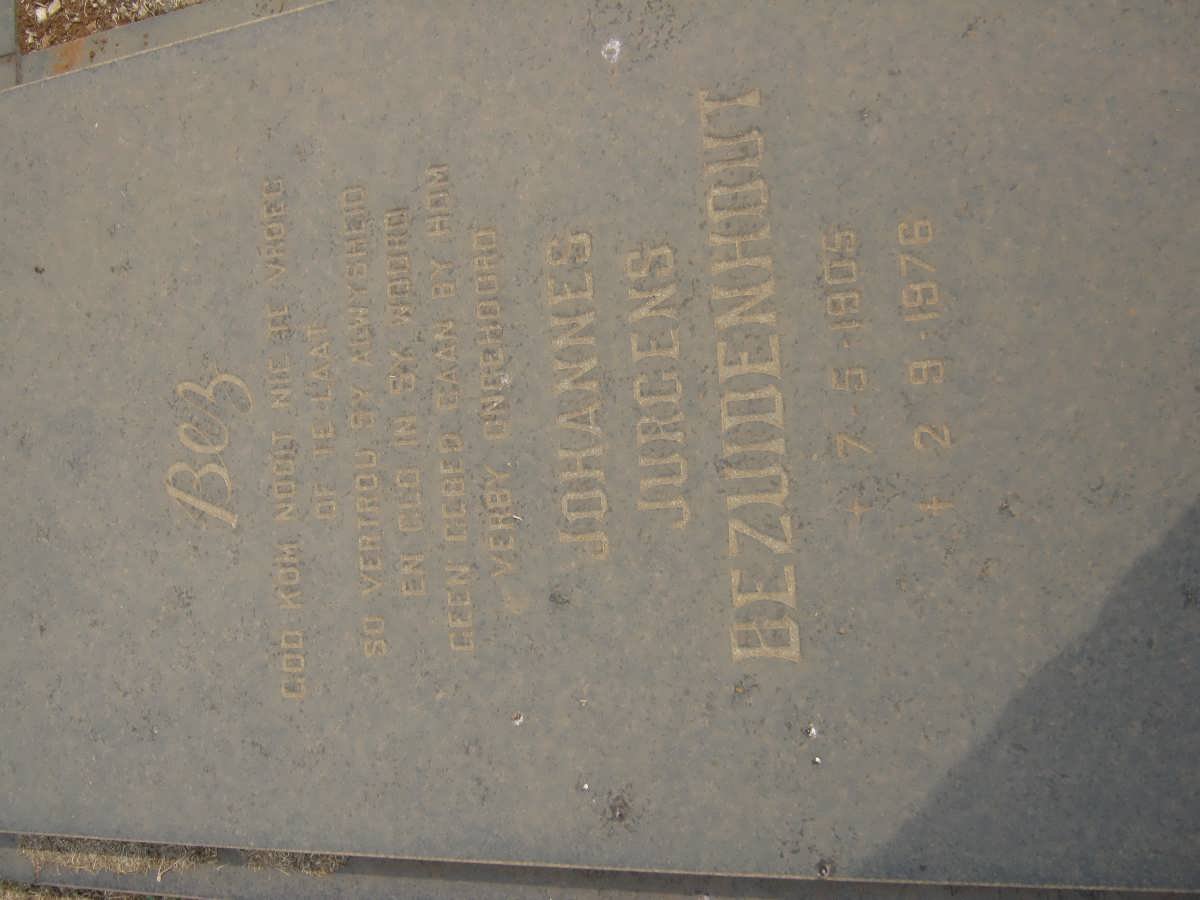 BEZUIDENHOUT Johannes Jurgens 1905-1976