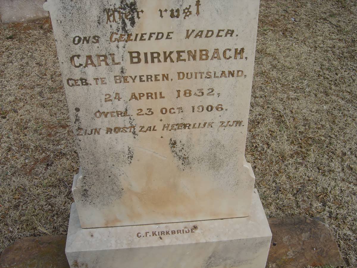 BIRKENBACH Carl 1832-1906