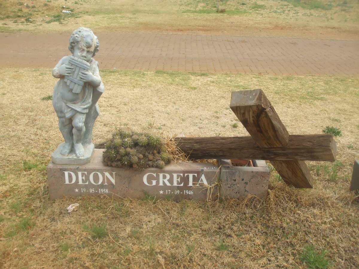 BILJON Deon, van 1958-1999 &amp; Greta 1946-2007