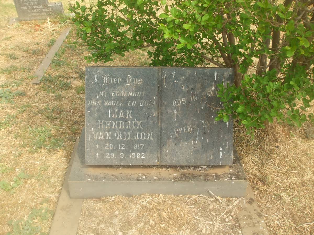 BILJON Jan Hendrik, van 1917-1982