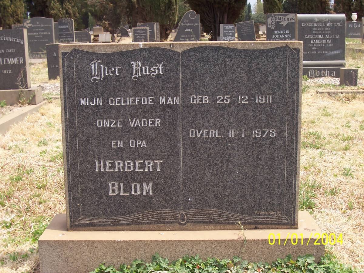BLOM Herbert 1911-1973