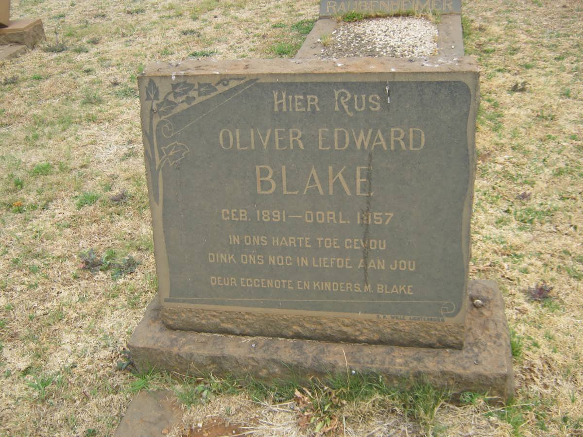 BLAKE Oliver Edward 1891-1957