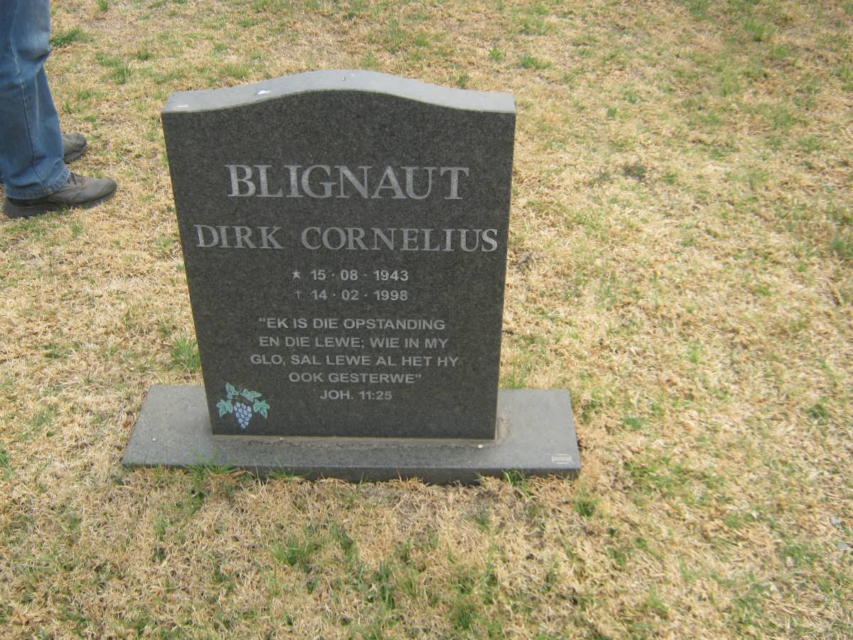 BLIGNAUT Dirk Cornelius 1943-1998