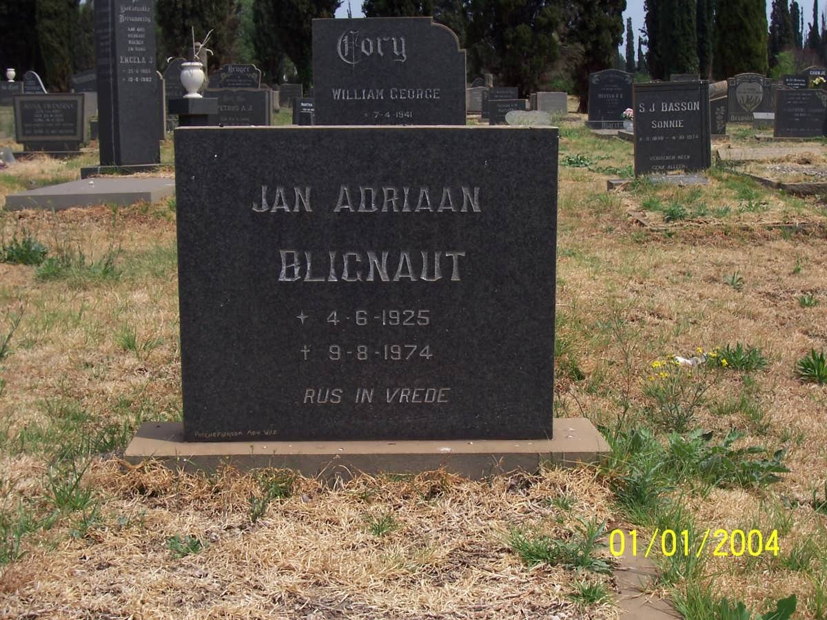 BLIGNAUT Jan Adriaan 1925-1974