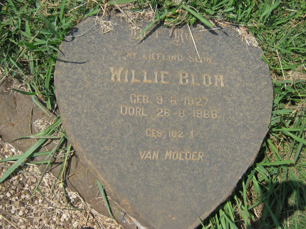 BLOM Willie 1927-1968