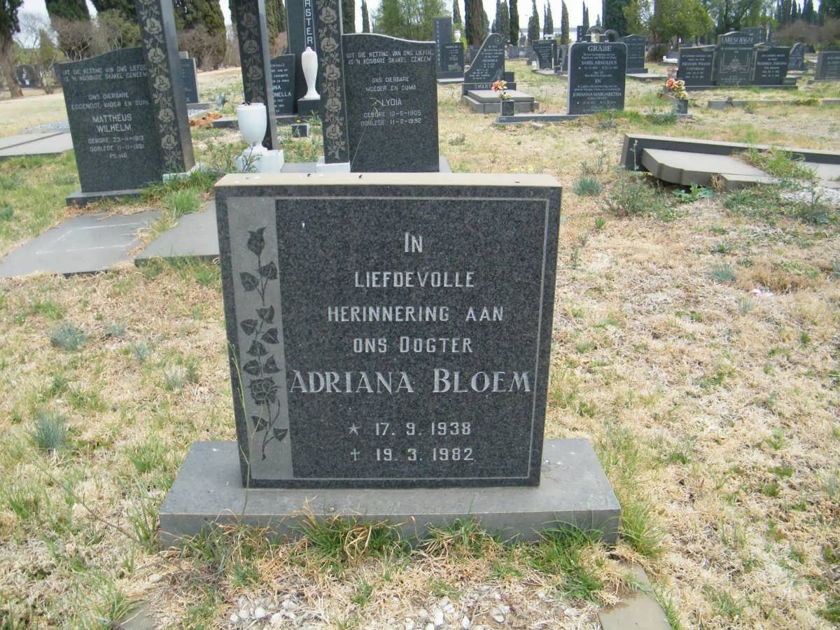 BLOEM Adriana 1938-1982