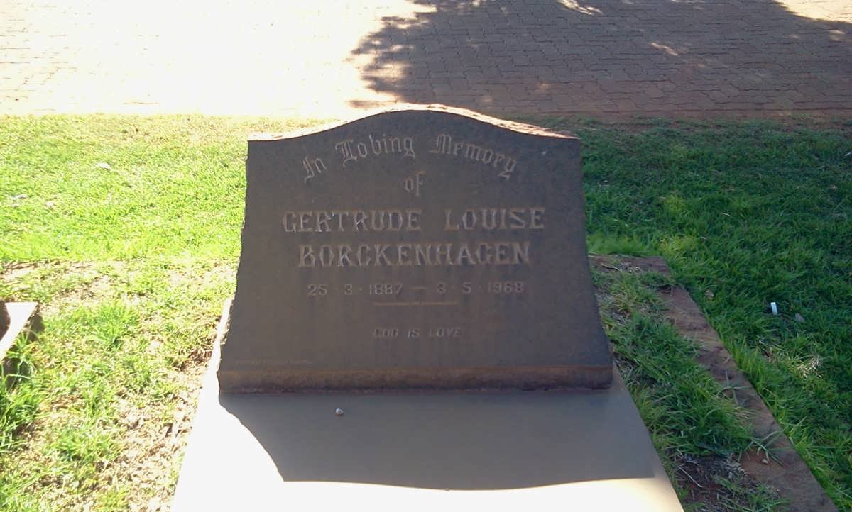 BORCKENHAGEN Gertrude Louise 1887-1969