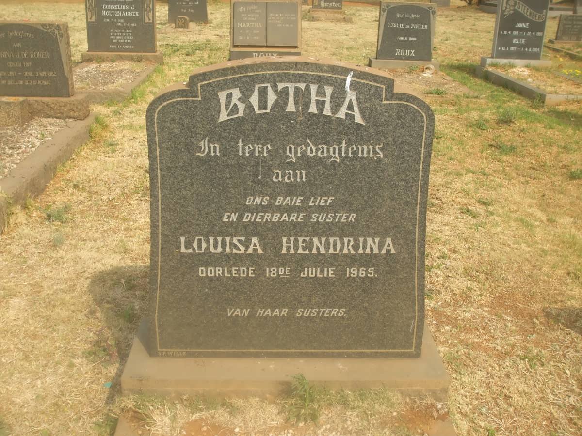 BOTHA Louisa Hendrina -1965