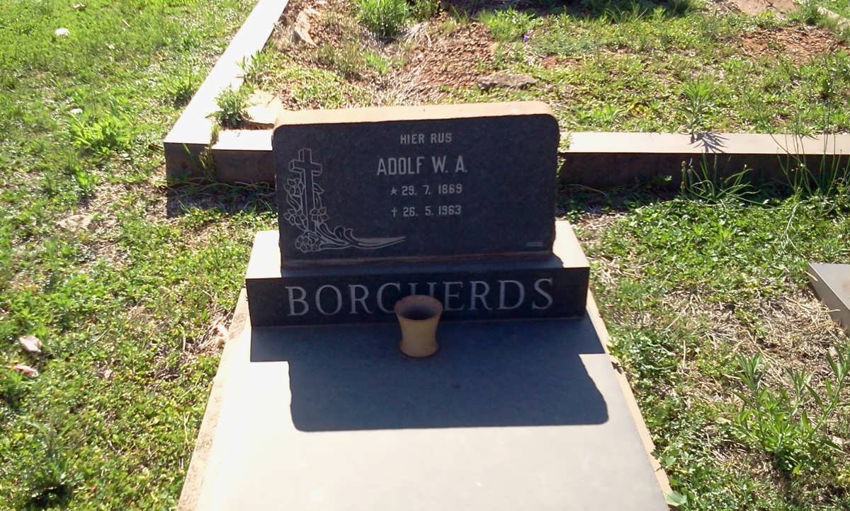 BORCHERDS Adolf W.A. 1869-1963