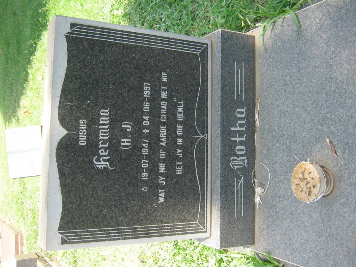 BOTHA H.J. 1947-1997
