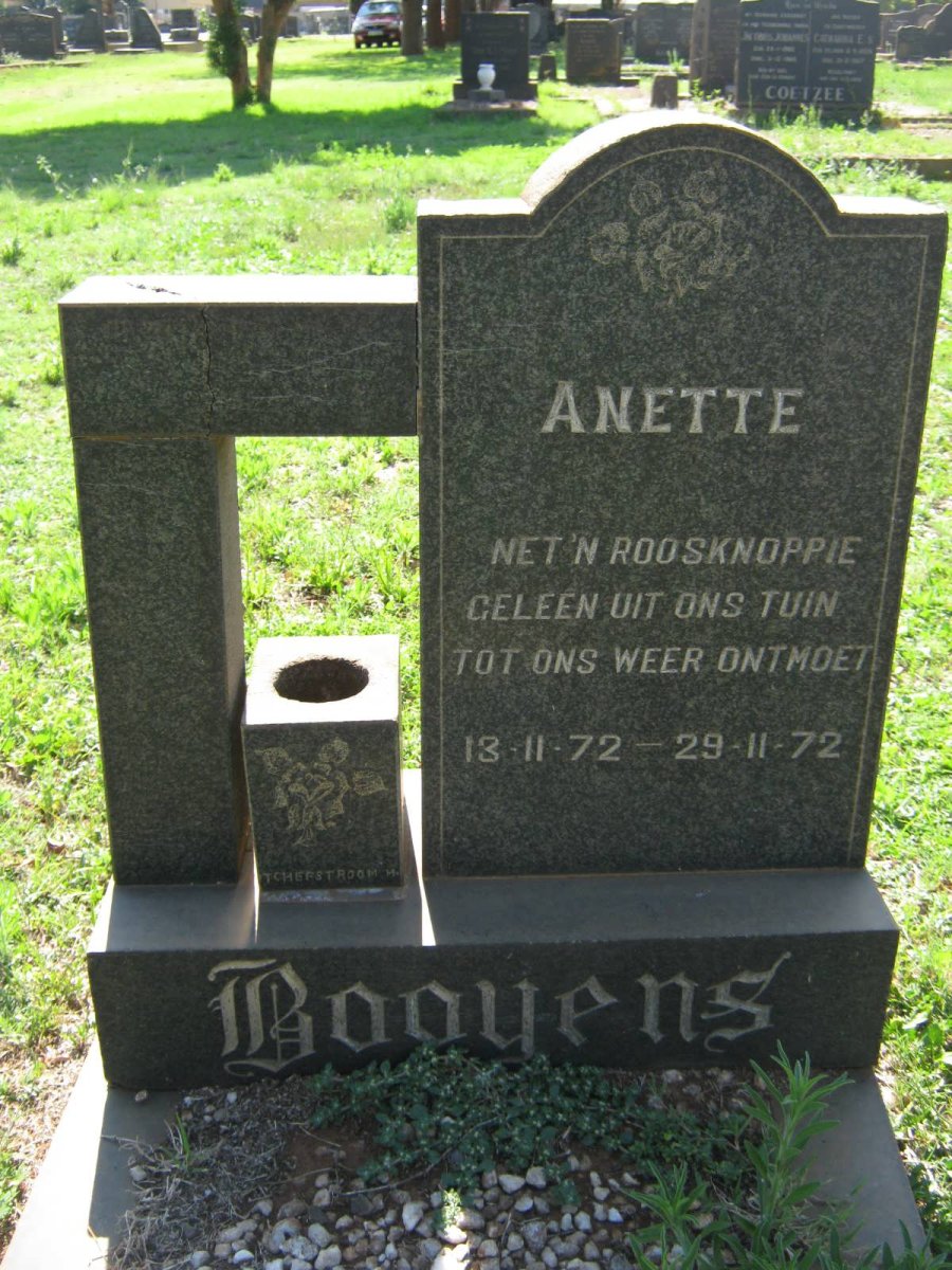 BOOYENS Anette 1972-1972