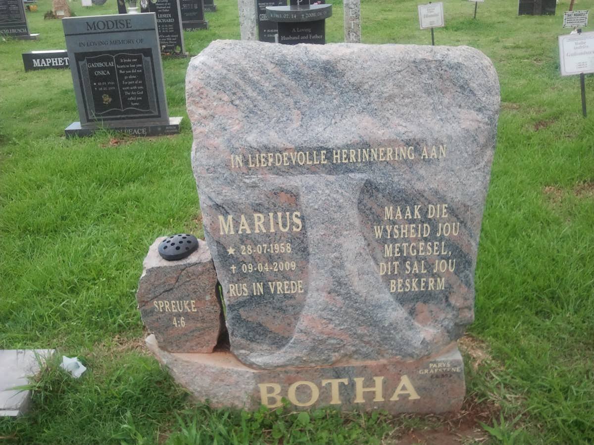 BOTHA Marius 1958-2009