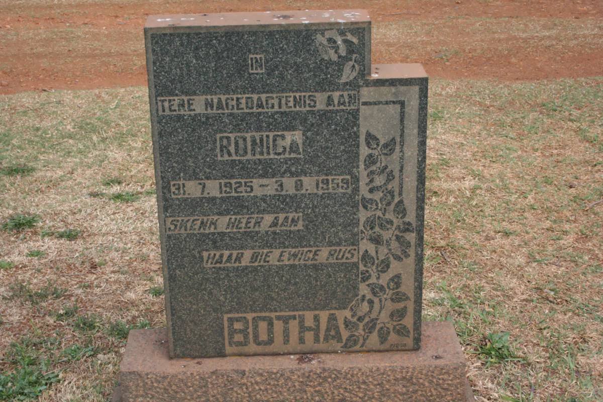 BOTHA Ronica 1925-1959