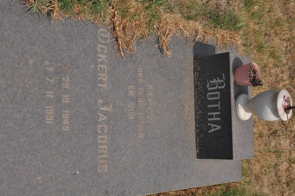 BOTHA Ockert Jacobus 1949-1991