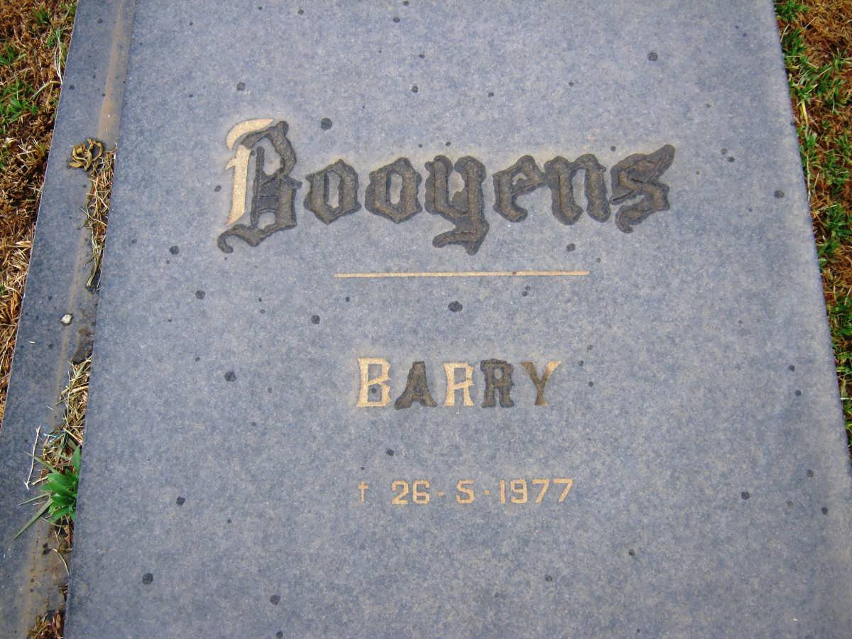 BOOYENS Barry -1977