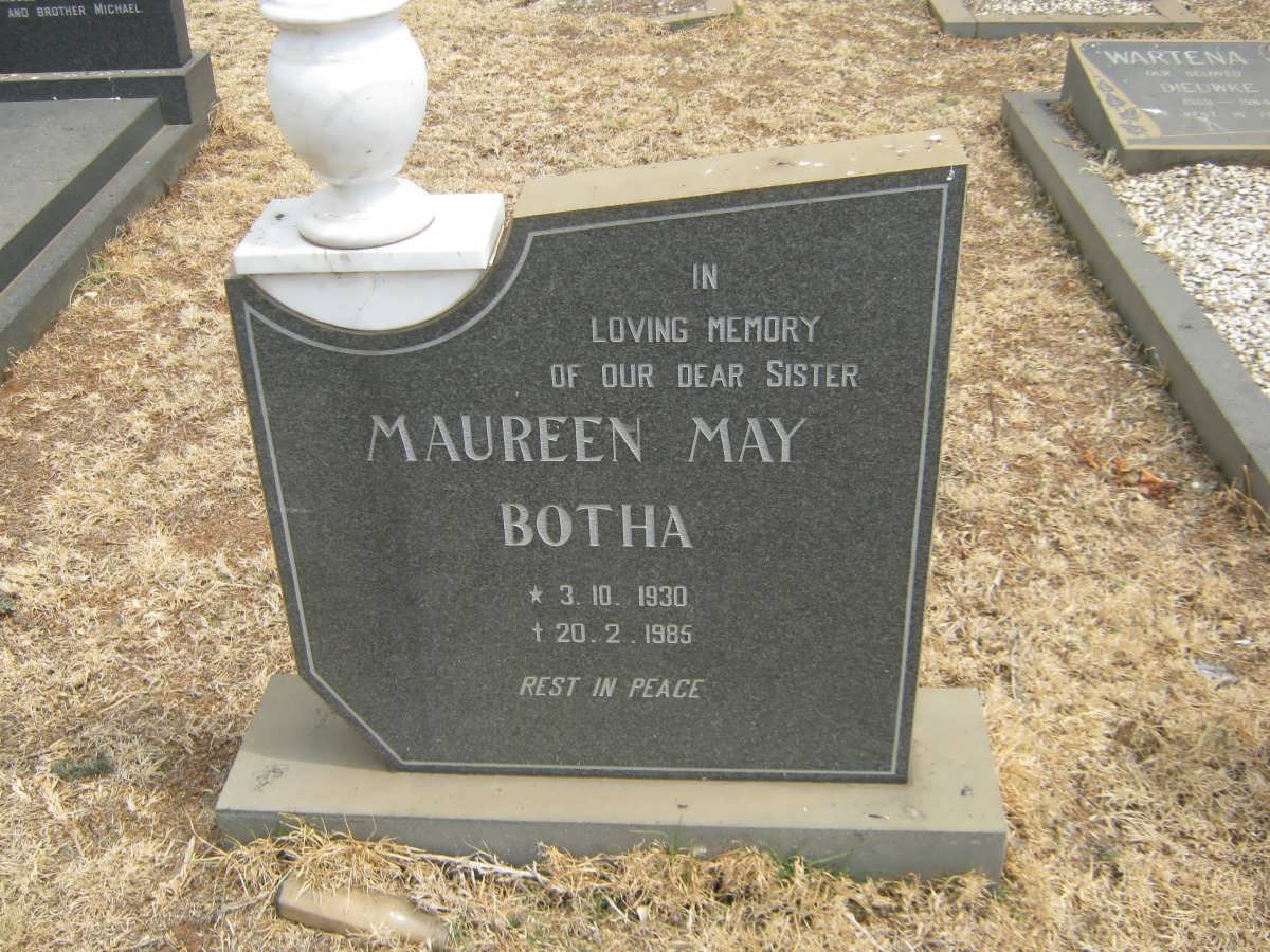 BOTHA Maureen May 1930-1985