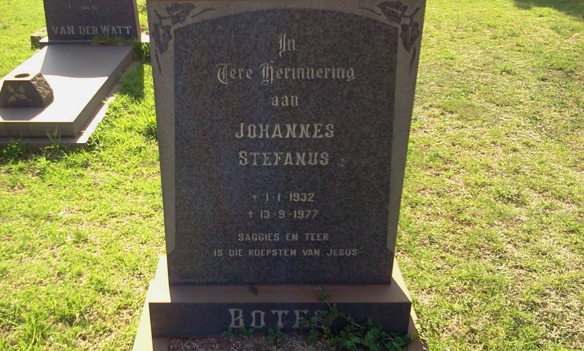 BOTES Johannes Stefanus 1932-1977