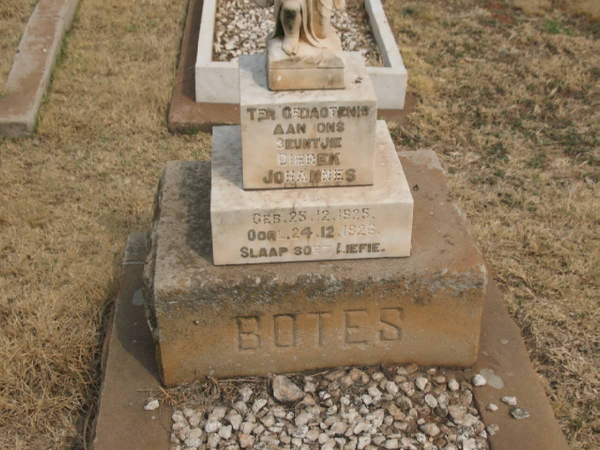 BOTES Dierek Johannes 1925-1926