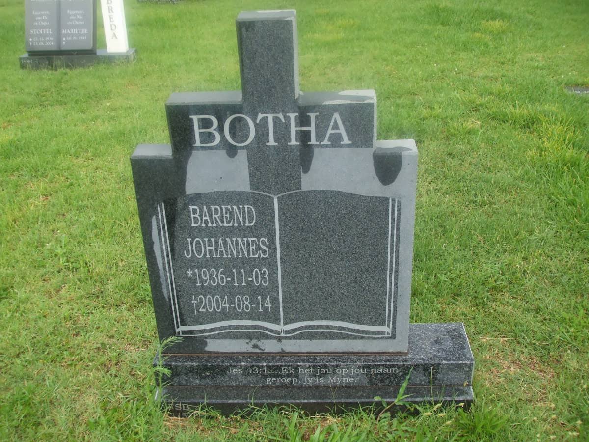 BOTHA Barend Johannes 1936-2004