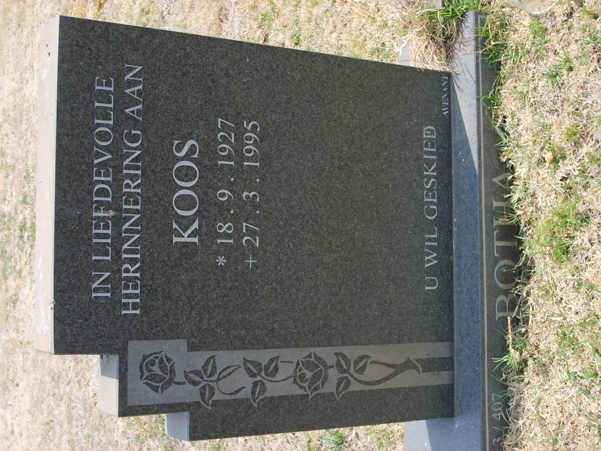 BOTHA Koos 1927-1995