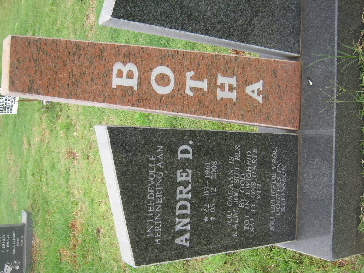 BOTHA Andre D. 1961-2008