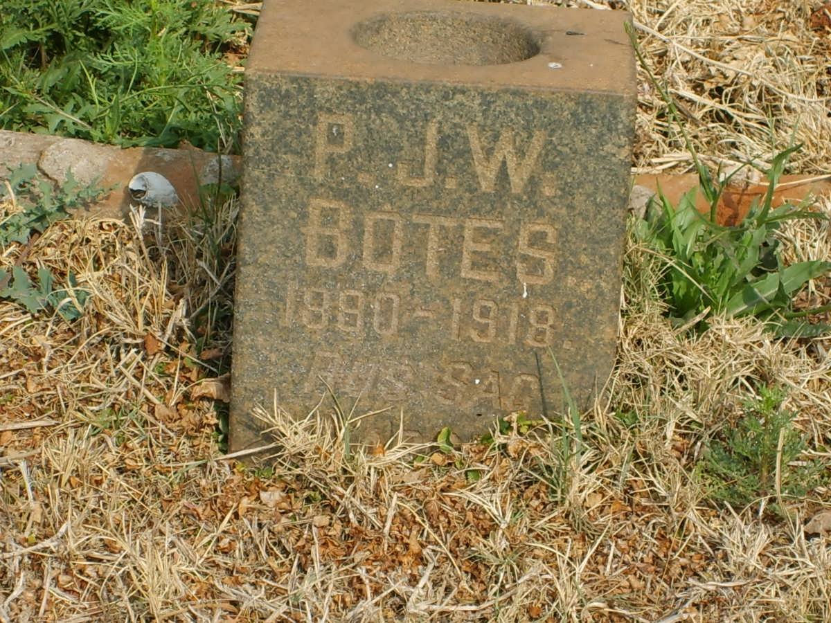 BOTES P.J.W. 1880-1918