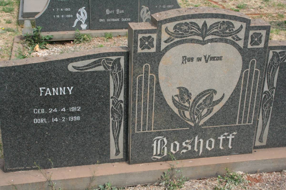 BOSHOFF Fanny 1912-1998