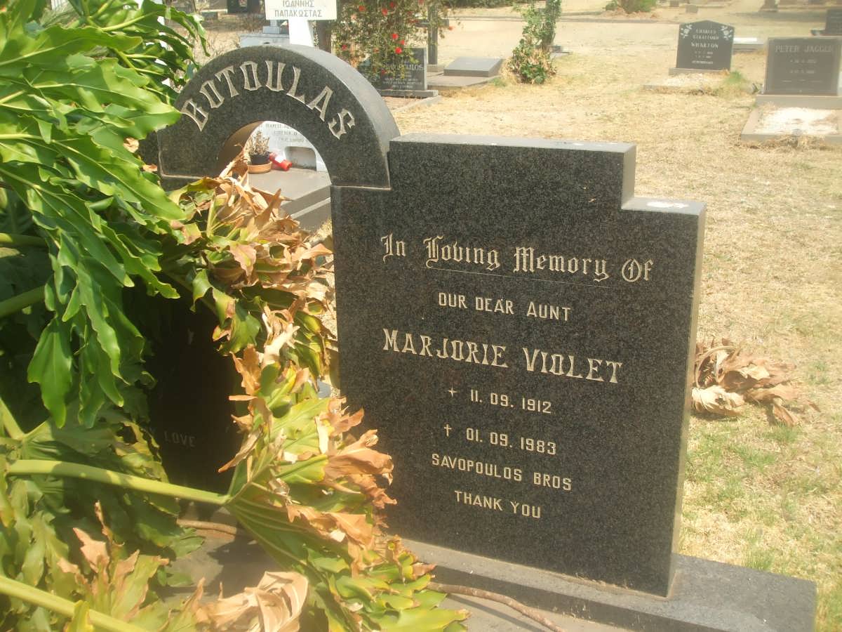 BOTOULAS Marjorie Violet 1912-1983