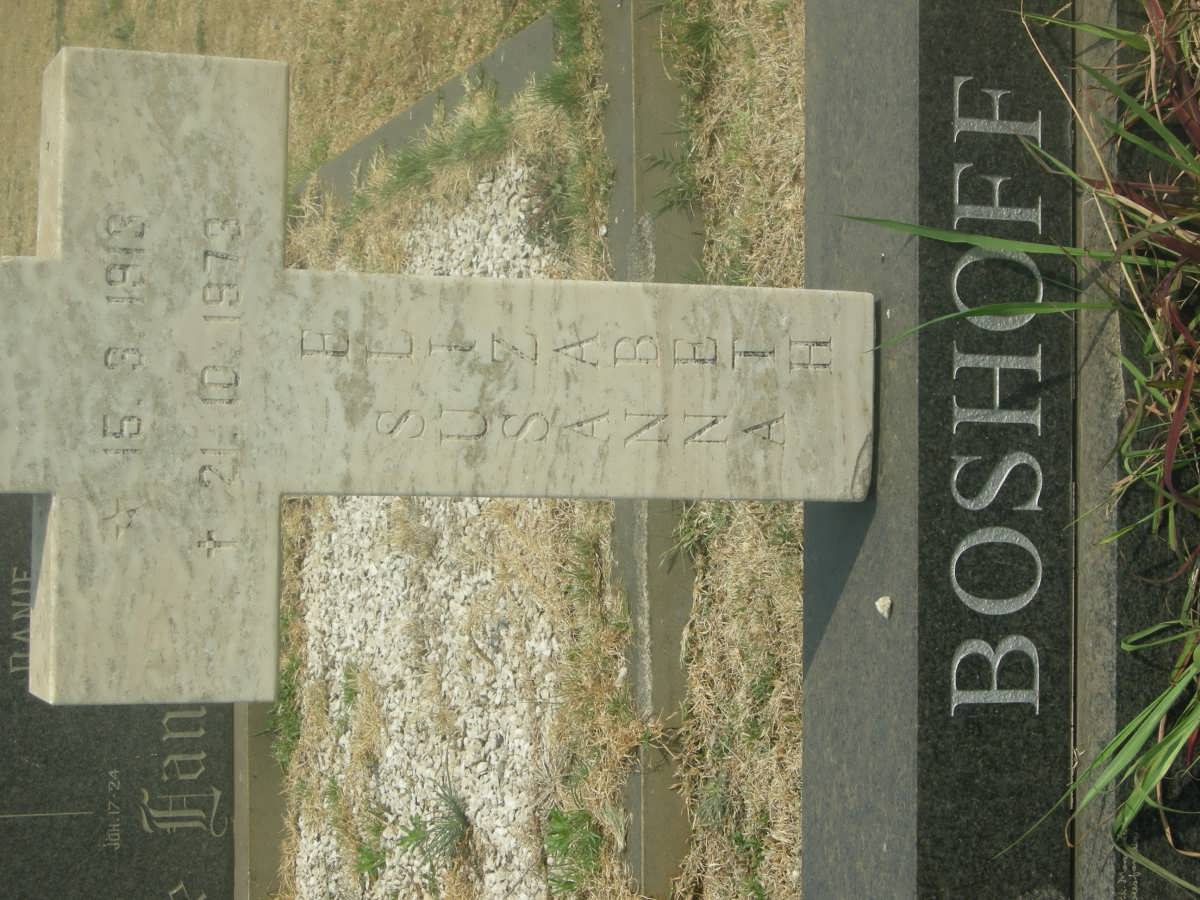 BOSHOFF Susanna Elizabeth 1913-1973