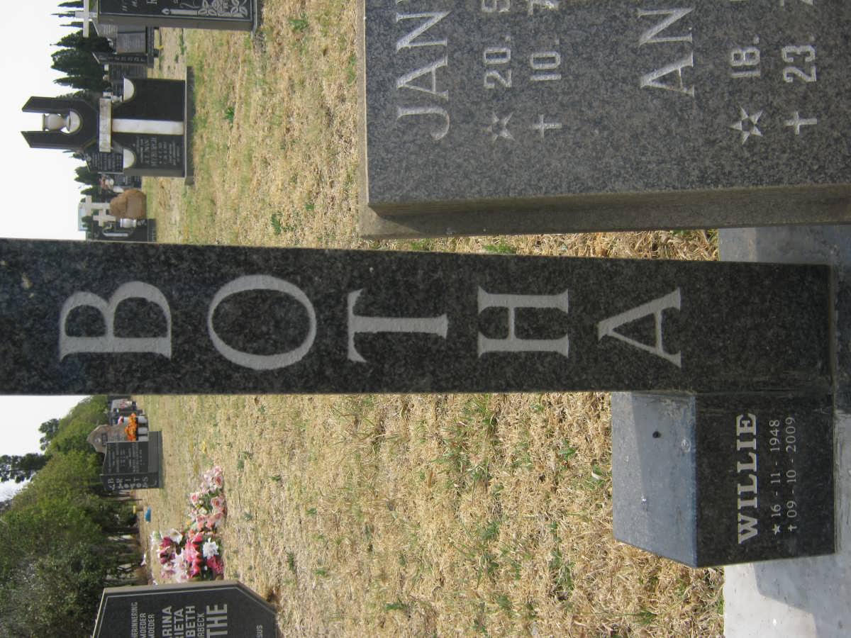 BOTHA Willie 1948-2009