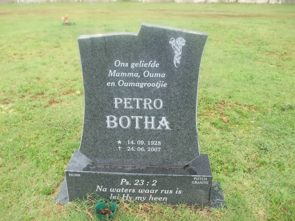 BOTHA Petro 1928-2007