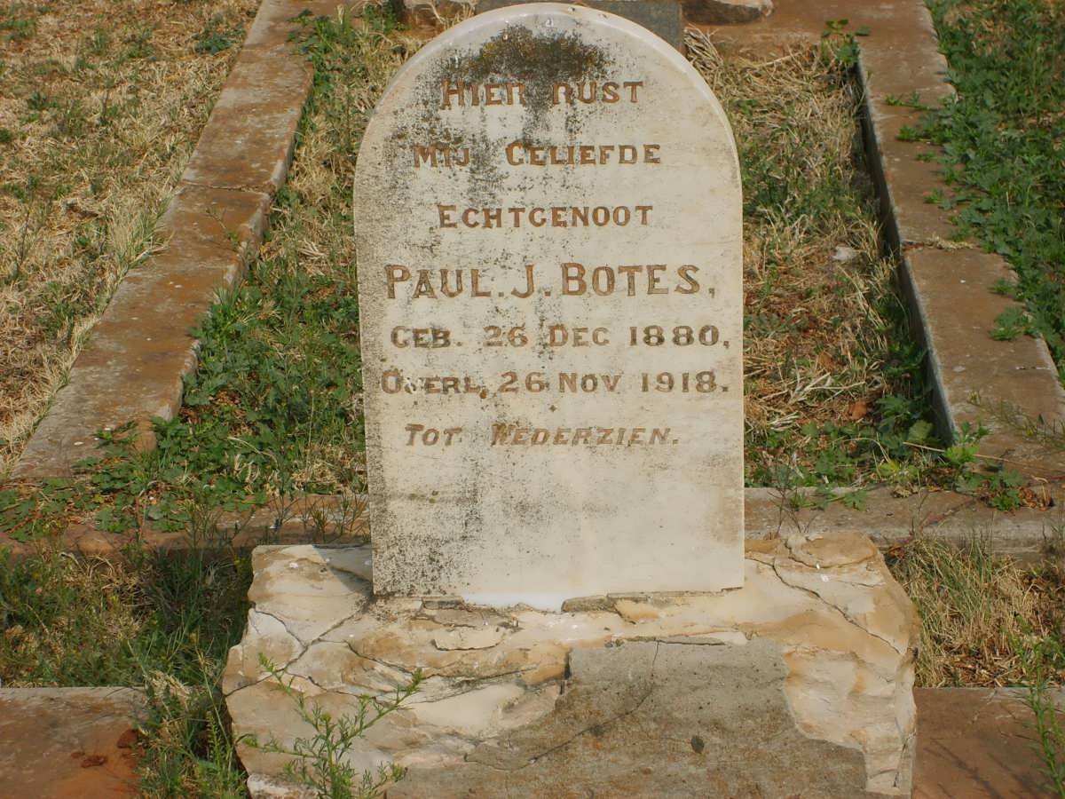 BOTES Paul J. 1880-1918