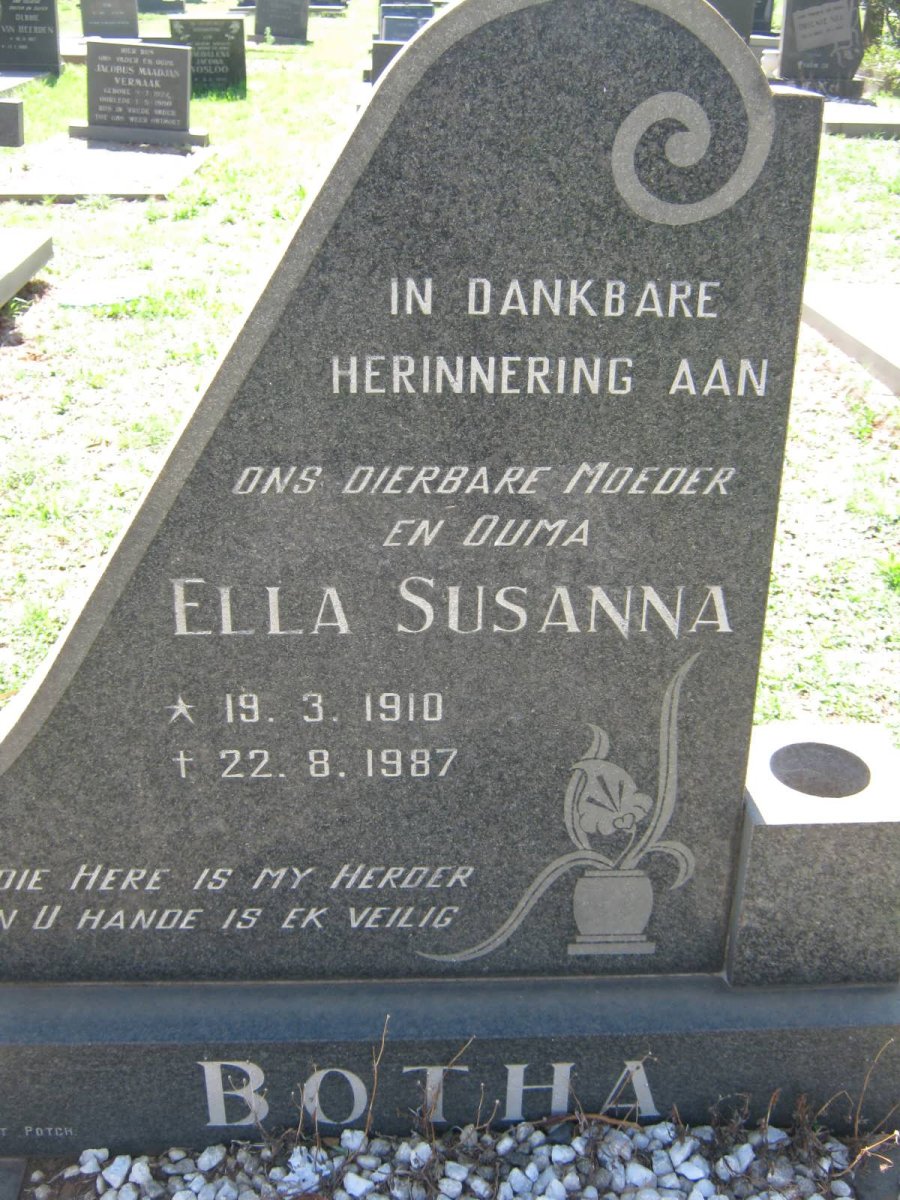 BOTHA Ella Susanna 1910-1987