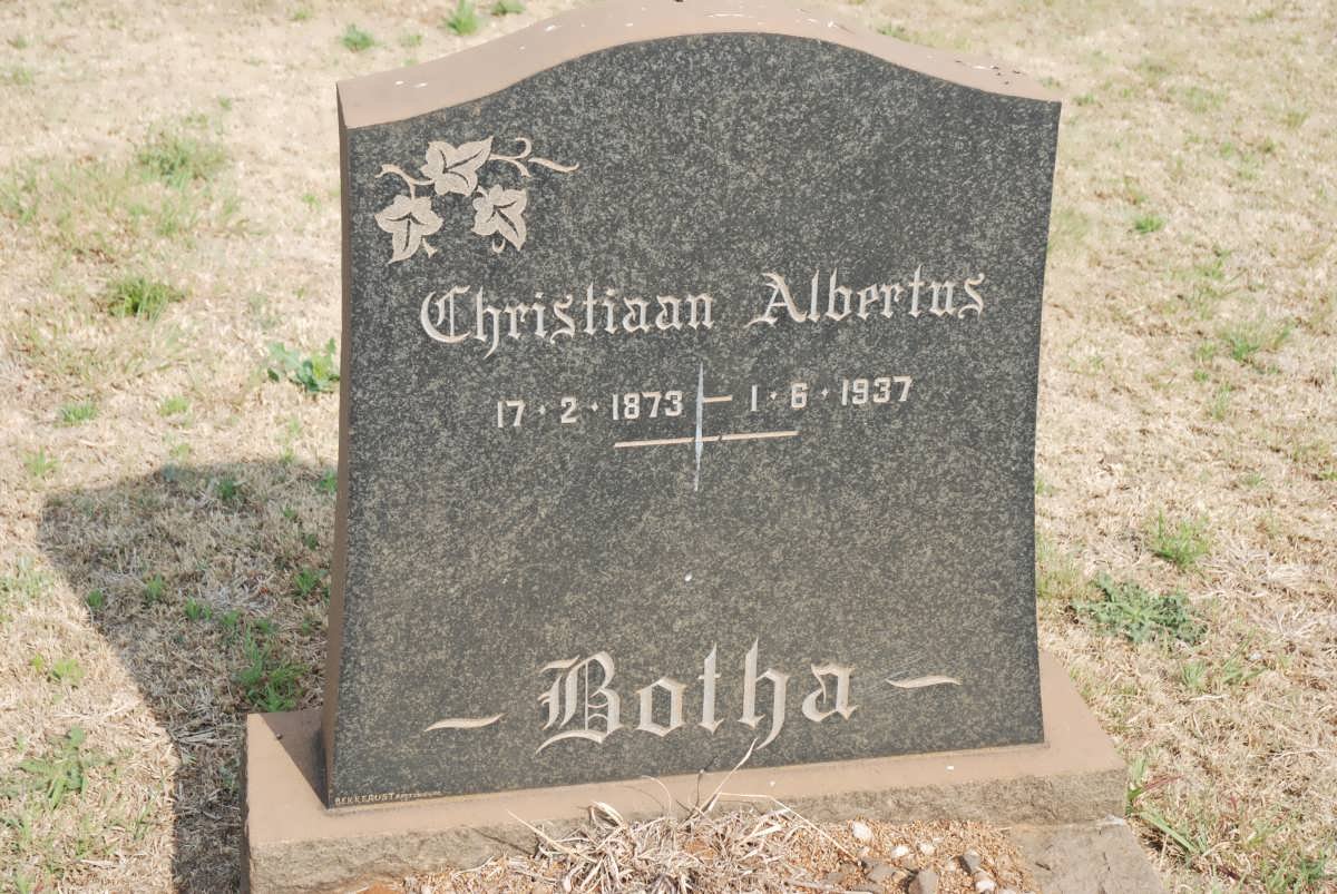 BOTHA Christiaan Albertus 1873-1937