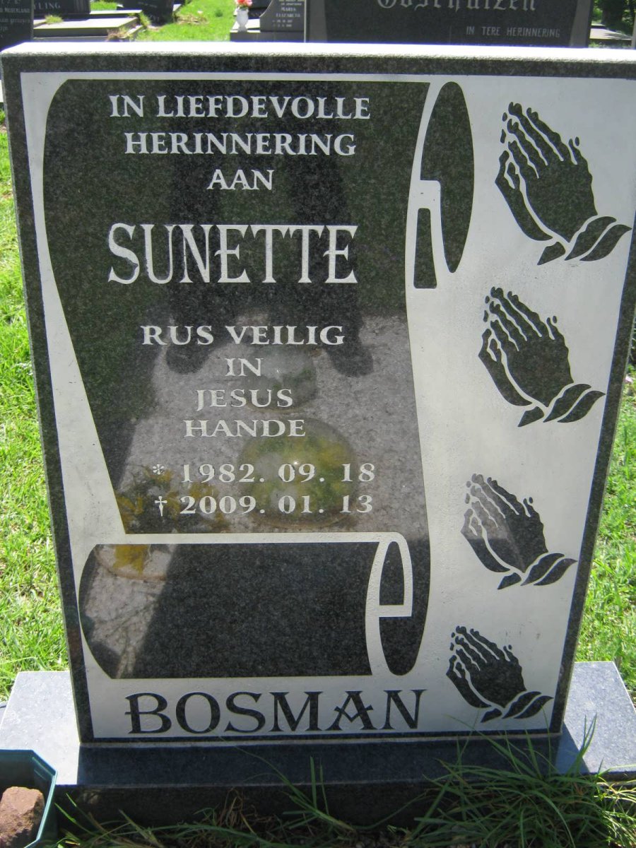 BOSMAN Sunette 1982-2009