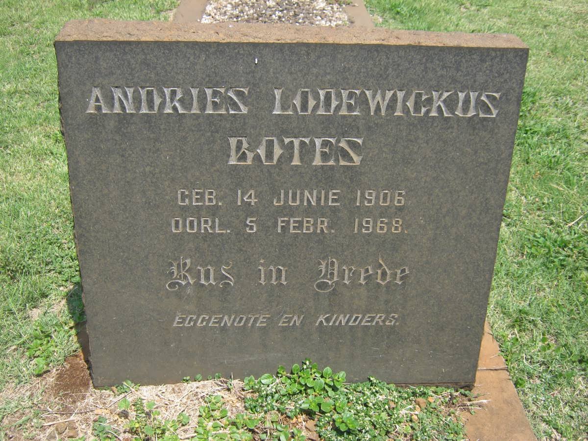 BOTES Andries Lodewickus 1906-1968