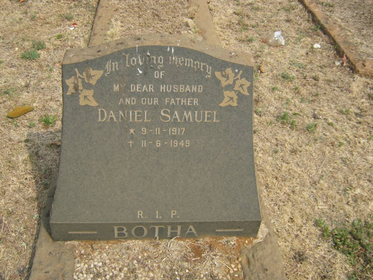 BOTHA Daniel Samuel 1917-1949