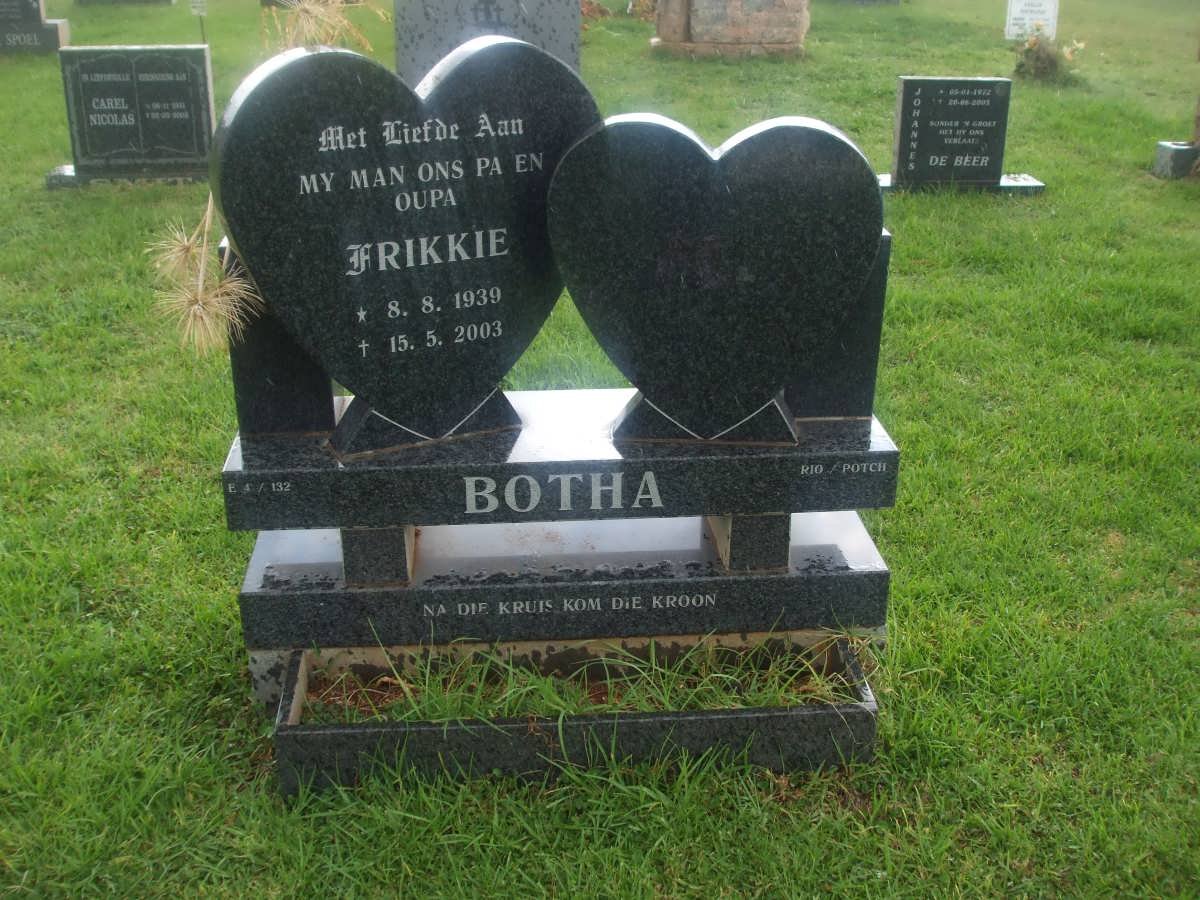 BOTHA Frikkie 1939-2003